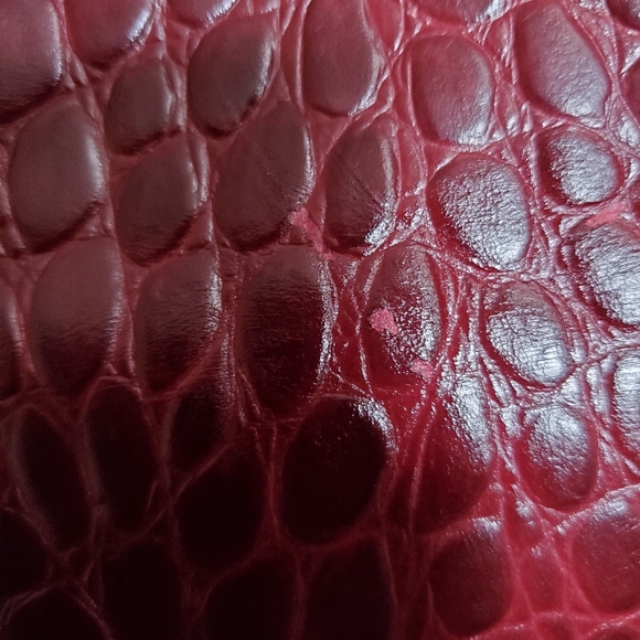 Large DKNY red croc satchel - Picture 6 of 13